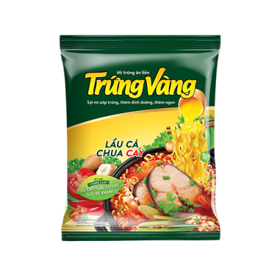 Mì Trứng Ăn Liền Trứng Vàng Gấu Đỏ